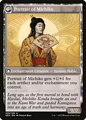 Michiko's Reign of Truth // Portrait of Michiko [Kamigawa: Neon Dynasty]