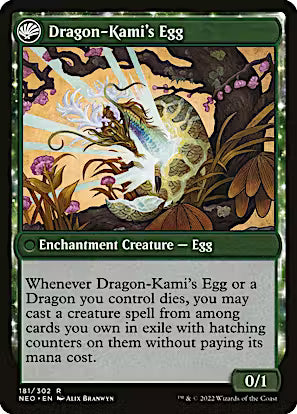 The Dragon-Kami Reborn // Dragon-Kami's Egg [Kamigawa: Neon Dynasty]