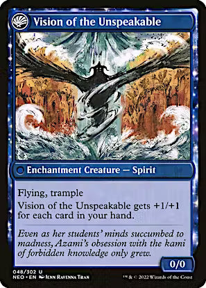 Behold the Unspeakable // Vision of the Unspeakable [Kamigawa: Neon Dynasty] [Foil]