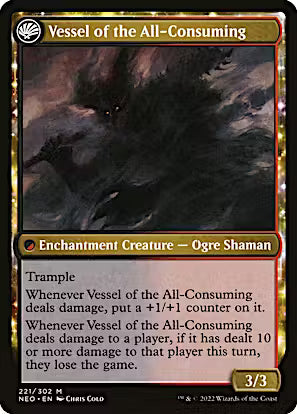 Hidetsugu Consumes All // Vessel of the All-Consuming [Kamigawa: Neon Dynasty] [Foil]