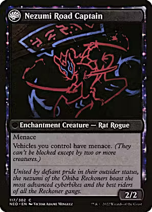 Okiba Reckoner Raid // Nezumi Road Captain [Kamigawa: Neon Dynasty]