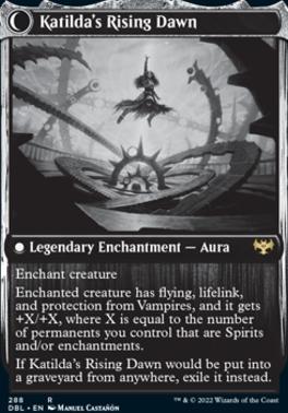 Katilda, Dawnhart Martyr // Katilda's Rising Dawn [Innistrad: Double Feature] [Foil]