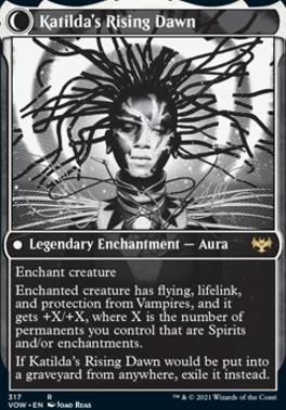 Katilda, Dawnhart Martyr // Katilda's Rising Dawn (Showcase Eternal Night) [Innistrad: Crimson Vow] [Foil]