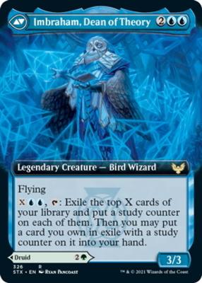 Kianne, Dean of Substance // Imbraham, Dean of Theory (Extended Art) [Strixhaven: School of Mages] [Foil]