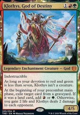 Klothys, God of Destiny (Promo Pack) [Theros Beyond Death Promos] [Foil]