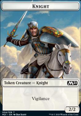 Goblin Wizard // Knight Double-Sided Token [Core Set 2021 Tokens]