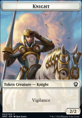Phyrexian // Knight Double-Sided Token [Dominaria United Tokens]