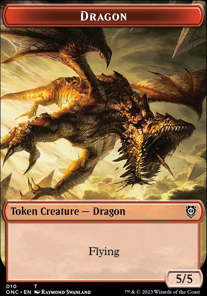 Kobolds of Kher Keep // Dragon Double-Sided Token [Phyrexia: All Will Be One Commander Tokens]