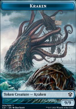 Wurm // Kraken Double-Sided Token [Commander 2021 Tokens]