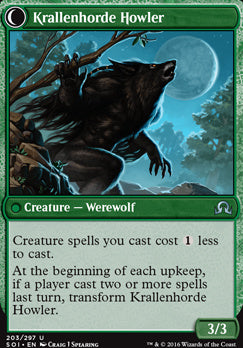 Duskwatch Recruiter // Krallenhorde Howler [Shadows over Innistrad] [Foil]