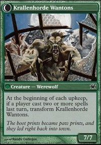 Grizzled Outcasts // Krallenhorde Wantons [Innistrad] [Foil]
