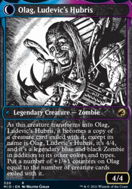 Ludevic, Necrogenius // Olag, Ludevic's Hubris (Showcase Eternal Night) [Innistrad: Midnight Hunt] [Foil]