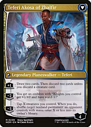 Invasion of New Phyrexia // Teferi Akosa of Zhalfir [March of the Machine] [Foil]