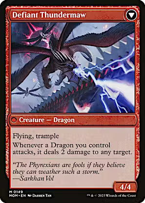Invasion of Tarkir // Defiant Thundermaw [March of the Machine] [Foil]
