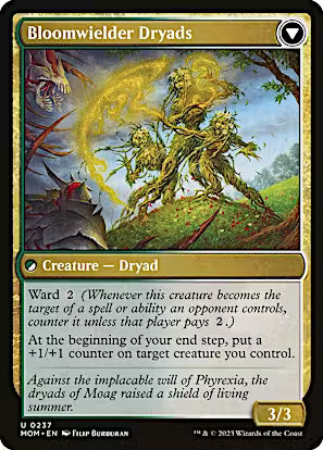 Invasion of Moag // Bloomweaver Dryads [March of the Machine] [Foil]