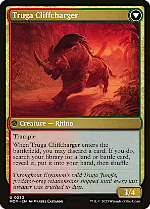 Invasion of Ergamon // Truga Cliffcharger [March of the Machine] [Foil]
