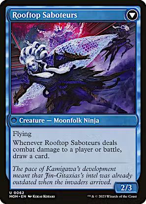 Invasion of Kamigawa // Rooftop Saboteurs [March of the Machine] [Foil]