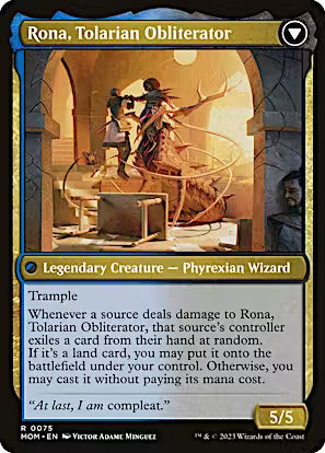 Rona, Herald of Invasion // Rona, Tolarian Obliterator [March of the Machine] [Foil]