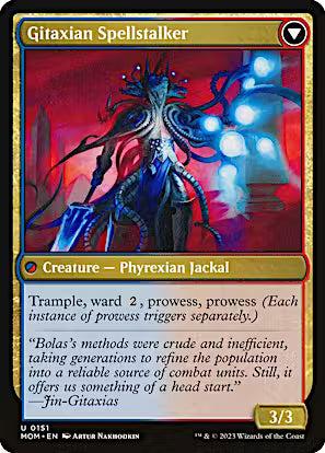 Khenra Spellspear // Gitaxian Spellstalker [March of the Machine] [Foil]