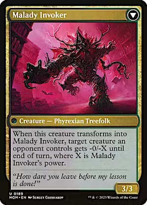 Herbology Instructor // Malady Invoker [March of the Machine] [Foil]