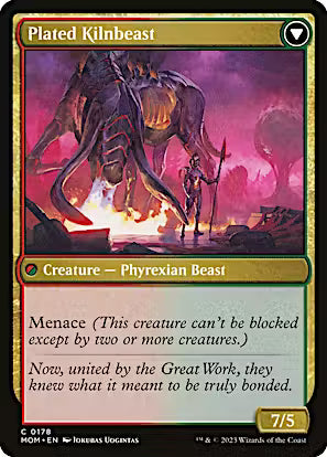 Bonded Herdbeast // Plated Kilnbeast [March of the Machine] [Foil]