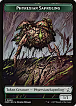 Warrior // Phyrexian Saproling Double-Sided Token [March of the Machine Tokens]