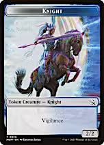 Elemental (9) // Knight Double-Sided Token [March of the Machine Tokens]