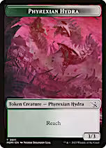 Elemental (9) // Phyrexian Hydra (11) Double-Sided Token [March of the Machine Tokens]