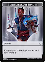 Phyrexian Myr // Teferi's Talent Emblem Double-Sided Token [March of the Machine Tokens]