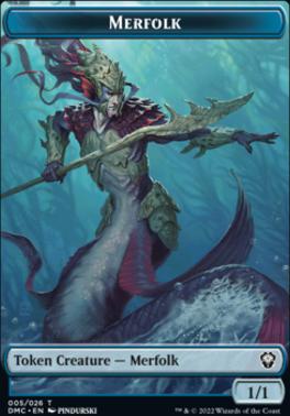 Saproling // Merfolk Double-Sided Token [Dominaria United Tokens]
