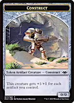 Goblin (010) // Construct (017) Double-Sided Token [Modern Horizons Tokens]