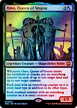Omo, Queen of Vesuva (Display Commander) (Ripple Foil) [Modern Horizons 3 Commander] [Foil]