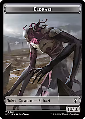 Eldrazi (Ripple Foil) // Spirit Double-Sided Token [Modern Horizons 3 Commander Tokens]