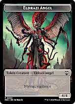 Eldrazi Angel (Ripple Foil) // Copy Double-Sided Token [Modern Horizons 3 Commander Tokens]