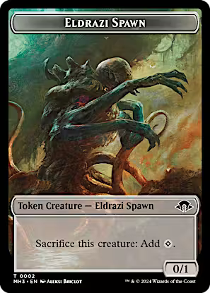 Eldrazi Spawn (Ripple Foil) // Eldrazi Scion Double-Sided Token [Modern Horizons 3 Commander Tokens]