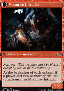 Village Messenger // Moonrise Intruder [Shadows over Innistrad] [Foil]