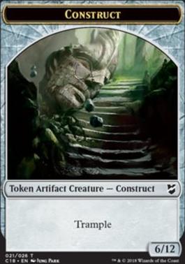 Clue // Construct (021) Double-Sided Token [Commander 2018 Tokens]