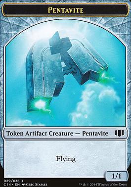 Myr // Pentavite Double-Sided Token [Commander 2014 Tokens]