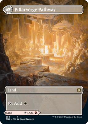 Needleverge Pathway // Pillarverge Pathway (Borderless Alternate Art) [Zendikar Rising] [Foil]