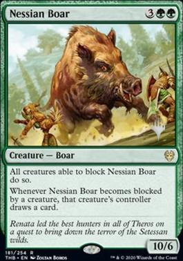 Nessian Boar (Promo Pack) [Theros Beyond Death Promos] [Foil]