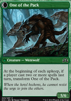 Solitary Hunter // One of the Pack [Shadows over Innistrad] [Foil]