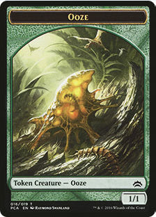 Plant // Ooze (016) Double-Sided Token [Planechase Anthology Tokens]