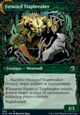 Outland Liberator // Frenzied Trapbreaker (Showcase Equinox) [Innistrad: Midnight Hunt] [Foil]
