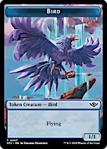 Treasure // Bird Double-Sided Token [Outlaws of Thunder Junction Tokens]