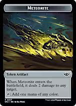 Mercenary // Meteorite Double-Sided Token [Outlaws of Thunder Junction Tokens]