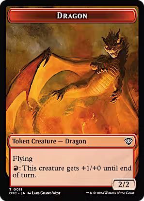 Dragon Egg // Dragon Double-Sided Token [Outlaws of Thunder Junction Commander Tokens]