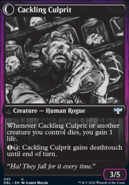 Panicked Bystander // Cackling Culprit [Innistrad: Double Feature] [Foil]