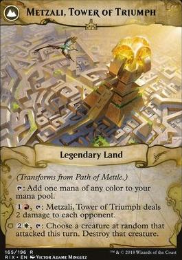 Path of Mettle // Metzali, Tower of Triumph [Rivals of Ixalan Prerelease Promos]