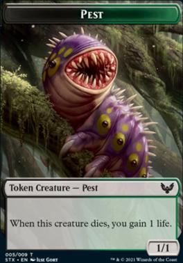Inkling // Pest Double-Sided Token [Strixhaven: School of Mages Tokens]