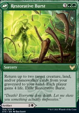 Pestilent Cauldron // Restorative Burst [Strixhaven: School of Mages Prerelease Promos]